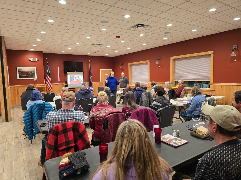 Members at the January 2026 meeting with presenter Bob Binnie.